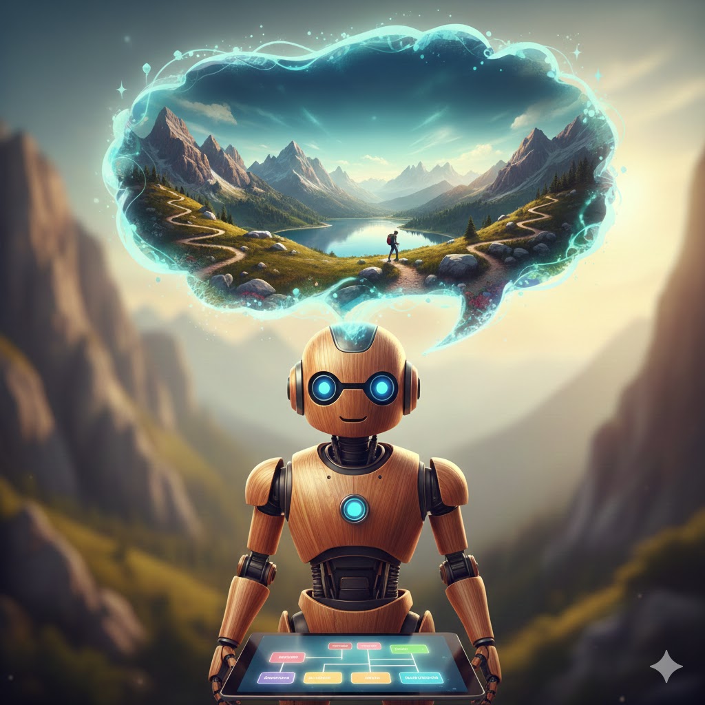 bot che racconta sentieri di montagna